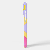 Moderne rosa geometrische Muster Mitte des Jahrhun Case-Mate iPhone Hülle (Rückseite / Links)