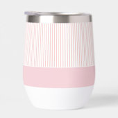 Moderne rosa gestreifte Hochzeit (Rechts)