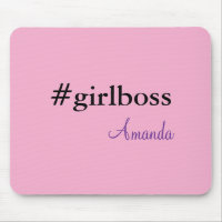 Moderne rosa Girl Boss & Name | Bestes girly-Mausp