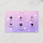 Moderne rosa Girly Gradient Juwelierpflege Busines Visitenkarte (Vorderseite)