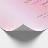 Moderne rosa Glitzer Tropfen Graphic Geschenkpapier (Ecke)