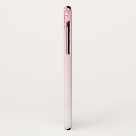 Moderne rosa Glitzer-Tropfen & High Heels Case-Mate iPhone Hülle (Hinten/Links)