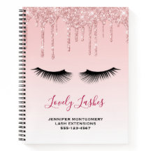 Moderne rosa Glitzer Tropfen und Black Eyelashes