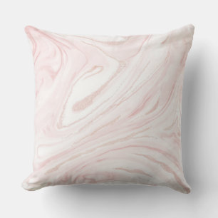 Moderne rosa glitzernde Marmoroptik Kissen