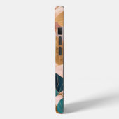 Moderne Rosa Gold Boho Blätter Collection Case-Mate iPhone Hülle (Rückseite / Links)