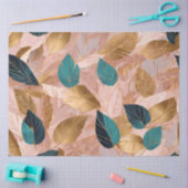 Moderne Rosa Gold Boho Blätter Collection Seidenpapier (Basteln)