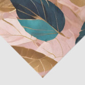Moderne Rosa Gold Boho Blätter Collection Seidenpapier (Ausschnitt)