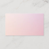 Moderne Rosa Gold Stripe Eyelash Erweiterungen Visitenkarte (Rückseite)