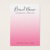 Moderne rosa Gradientendarstellungskarte mit rotem (Vorderseite)