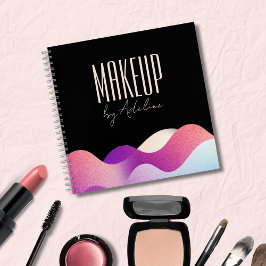 Moderne rosa Gradientwelle Notizblock