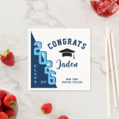 Moderne rosa Graduierungspartei der Marine Serviette (Beispiel)