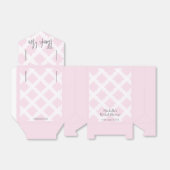 Moderne rosa grau weiß danke Brautparty Geschenkschachtel (Ungefaltet)