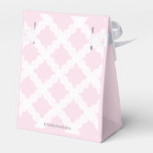 Moderne rosa grau weiß danke Brautparty Geschenkschachtel (Rückseite)