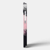 Moderne rosa, graue Abstrakte Kunst Case-Mate iPhone Hülle (Rückseite / Links)