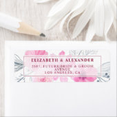 Moderne rosa graue Aquarellfarben Blume Frühjahrsh (Insitu)