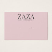 Moderne, rosa, graue Ohrring-Grafikkarten (Vorderseite)