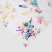 Moderne rosa grüne Lavendelblüte Seidenpapier (Detail)