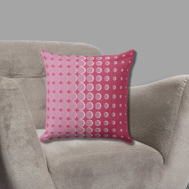 Moderne rosa Halftone Punkte Kissen