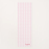 Moderne Rosa Harlequin Elegante Monogram Übung Yogamatte (Vorderseite)