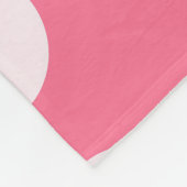 Moderne rosa Herz-Liebe-Sammlung Fleecedecke (Ecke)