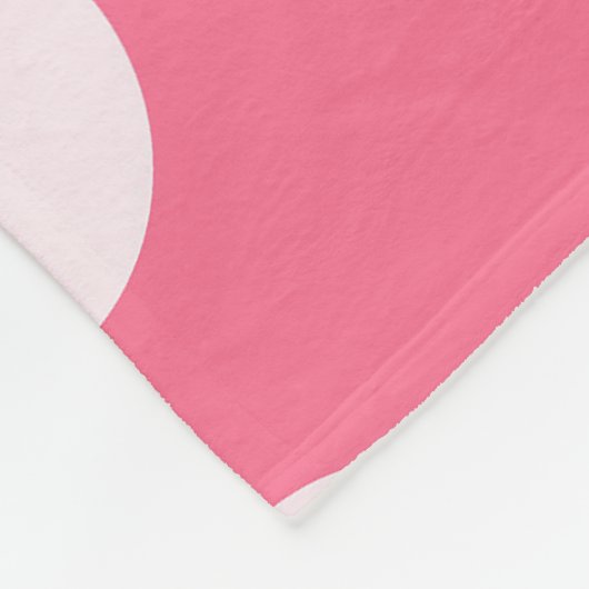 Moderne rosa Herz-Liebe-Sammlung Fleecedecke (Ecke)