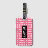 Moderne rosa Herz-Liebe-Sammlung Gepäckanhänger (Vorderseite Vertikal)