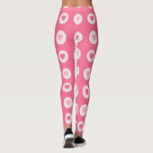 Moderne rosa Herz-Liebe-Sammlung Leggings (Rückseite)