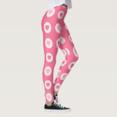 Moderne rosa Herz-Liebe-Sammlung Leggings (Rechts)