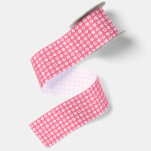 Moderne rosa Herz-Liebe-Sammlung Satinband (Rückseite)