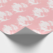 Moderne Rosa Hirschbaumtoilette Geschenkpapier (Ecke)