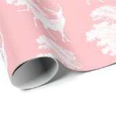 Moderne Rosa Hirschbaumtoilette Geschenkpapier (Rolleneckpunkt)
