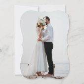 Moderne rosa Hochzeit Einladung (Rückseite)