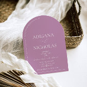 Moderne rosa Hochzeit Einladung