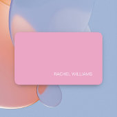 Moderne rosa hübsche Mädchen-Visitenkarte Visitenkarte