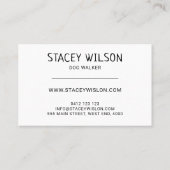 Moderne rosa Hundeschwalbe oder Pet Groomer Visitenkarte (Rückseite)