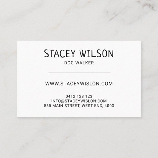 Moderne rosa Hundeschwalbe oder Pet Groomer Visitenkarte (Rückseite)