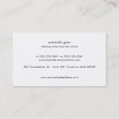 Moderne rosa Imitate Rose Goldene Sequenzen Schönh Visitenkarte (Rückseite)