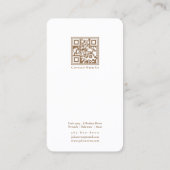 Moderne rosa Instagramm Foto Collage Business Card Visitenkarte (Rückseite)