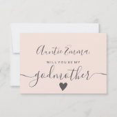 Moderne Rosa ist meine Taufe für meine Mutter Einladung (Vorderseite)