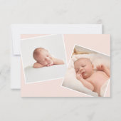 Moderne Rosa ist meine Taufe für meine Mutter Einladung (Rückseite)