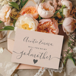 Moderne Rosa ist meine Taufe für meine Mutter Einladung