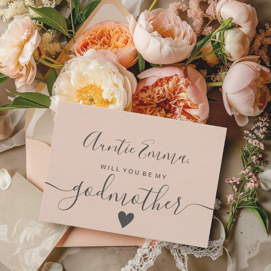 Moderne Rosa ist meine Taufe für meine Mutter Einladung