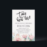 Moderne rosa Kaktus Taco "über Liebe Paare Dusche Einladung<br><div class="desc">Moderne rosa Kaktus Taco "über Liebe Paare Dusche Einladung Pale rosa Blumenkaktus tako "über Liebe Brautparty oder Paare Dusche Einladung mit einer schwarzen Bürste Kalligraphie Titel und fett rosa blühende Kaktus Anordnung am Fuß. Ideal für alle,  die eine Bräunungsdusche zum Thema Taco suchen.</div>