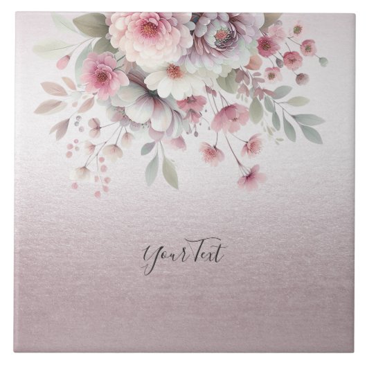 Moderne rosa Keramik Fliese (Vorderseite)