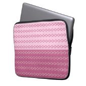 Moderne rosa Kette - Laptop-Sieb Laptopschutzhülle (Vorderseite Links)