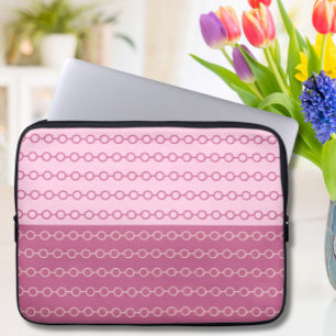 Moderne rosa Kette - Laptop-Sieb Laptopschutzhülle