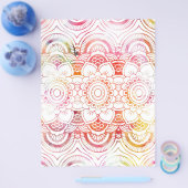 Moderne Rosa Korallenflorala Flyer (Einzeln)