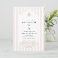 Moderne rosa koreanische Babydusche