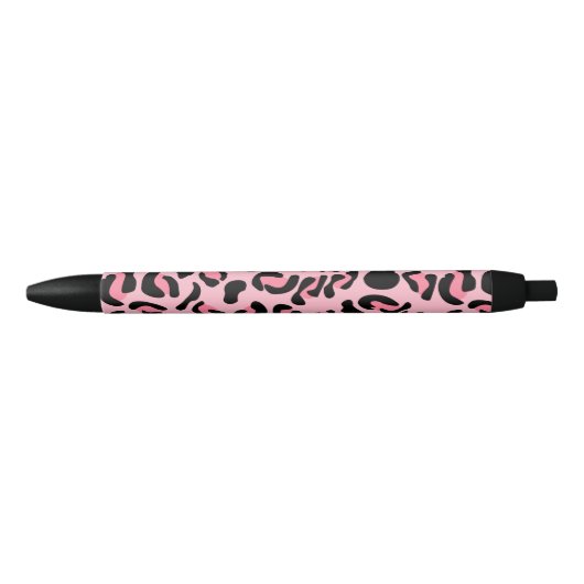 Moderne rosa Leopardenmuster Tier Kugelschreiber (Vorderseite)