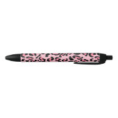 Moderne rosa Leopardenmuster Tier Kugelschreiber (Unterseite)